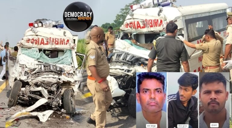 Sultanpur Ambulance Accident: सुल्तानपुर में दर्दनाक सड़क हादसा, शहीद सूबेदार मेजर का पार्थिव शरीर ले जा रही एंबुलेंस ट्रक से टकराई, बेटे समेत 4 की मौत
